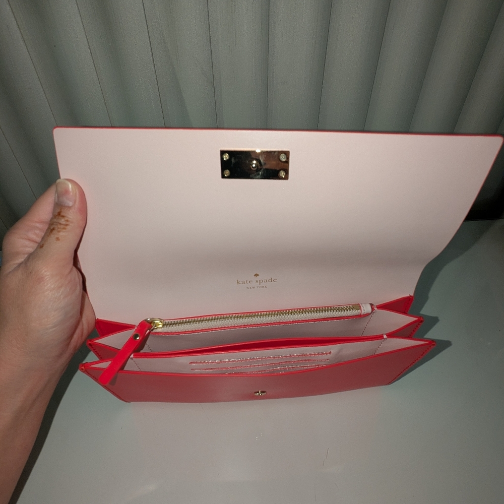 Hot Pink Wallet/Clutch - Picture 3 of 4